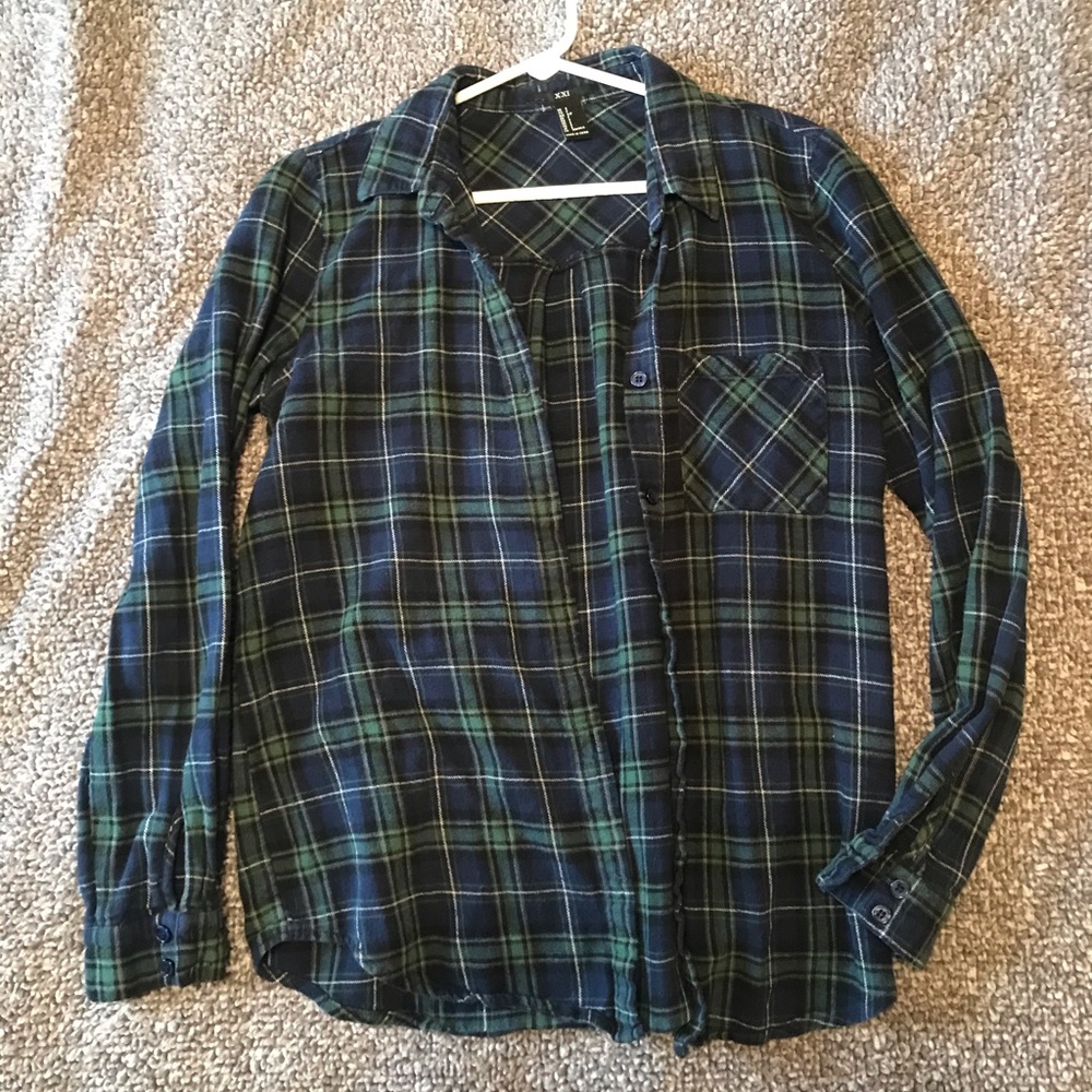 Blue and Green Flannel